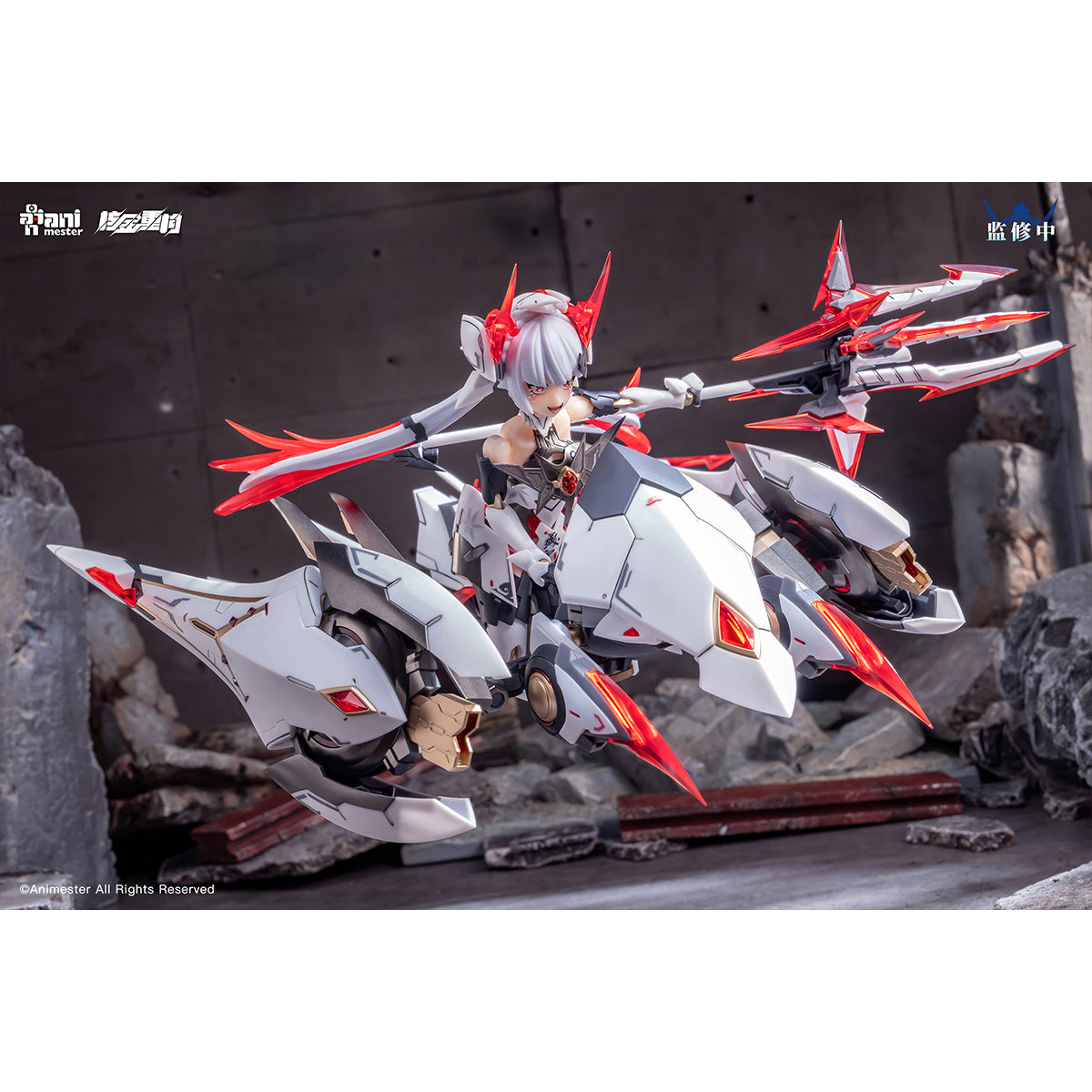 HiPlay 核金重構 (Nuclear Gold Reconstruction) 「紫微星·白」白蛇機娘 初回 1/12 スケール 色分け済み プラモデル 組み立てキット　美少女